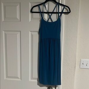 Stylish Blue Strappy Dress